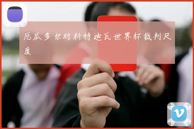 厄瓜多尔对科特迪瓦世界杯裁判尺度